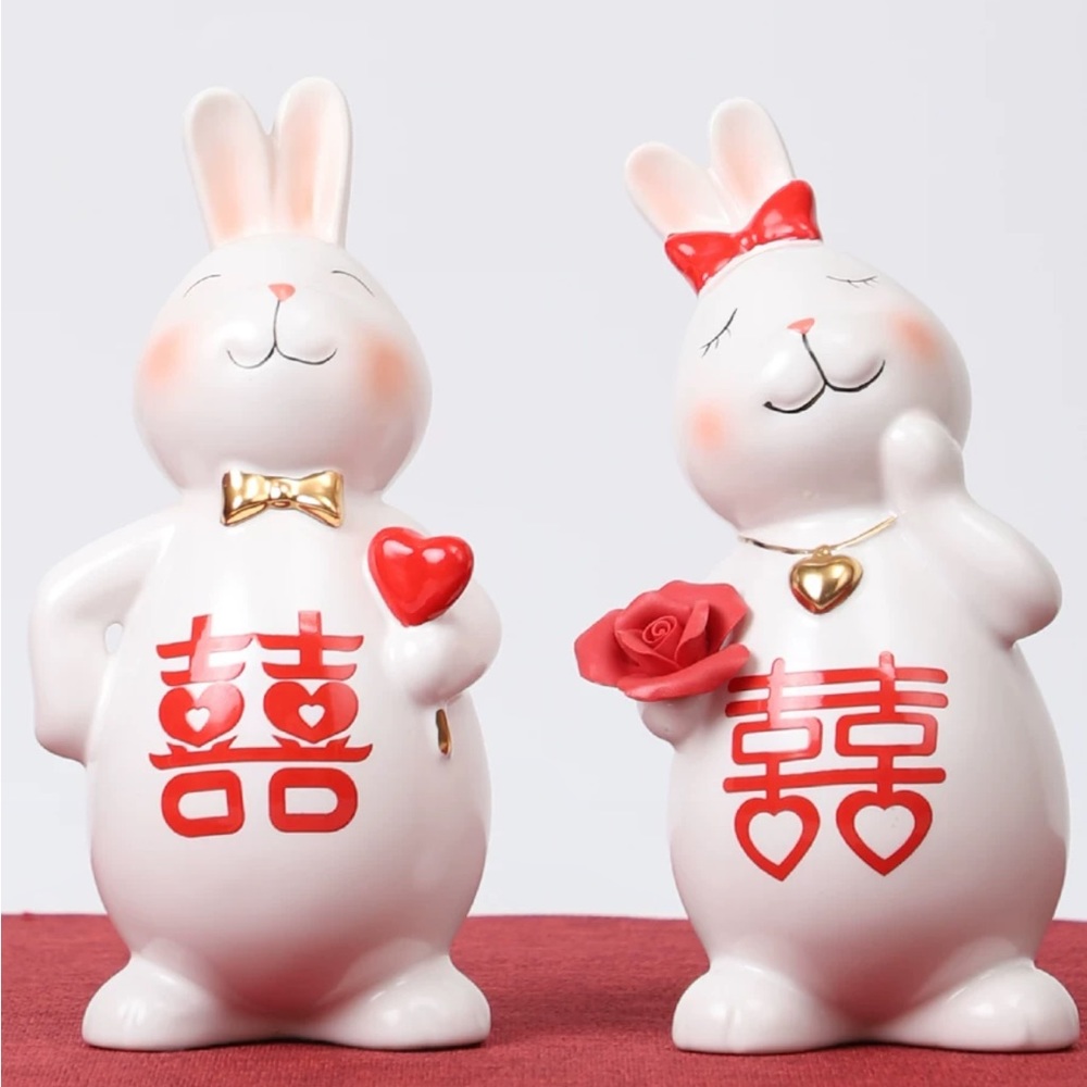 Rabbit wedding decoration